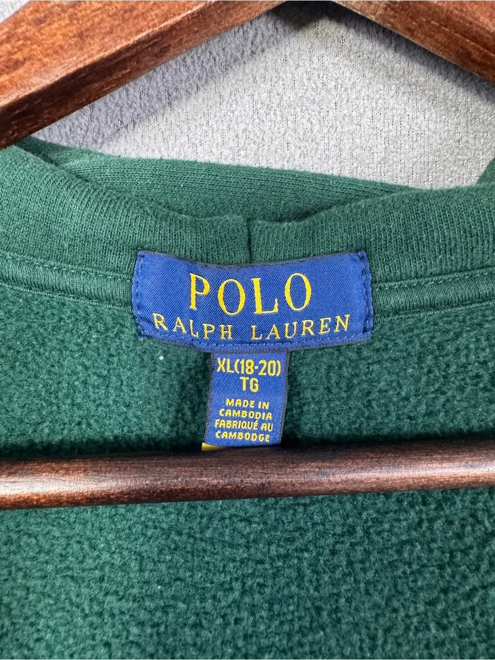 Polo Ralph Lauren Green Fleece Jogger Sweater Set with Colorful Pony Logos, XL